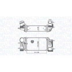 Refroidisseur d'air d'admission MAGNETI MARELLI 351319205820