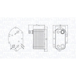 Radiateur d'huile, boîte automatique MAGNETI MARELLI 350300004000