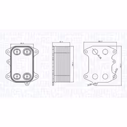 Boîtier, filtre à huile MAGNETI MARELLI 350300003300