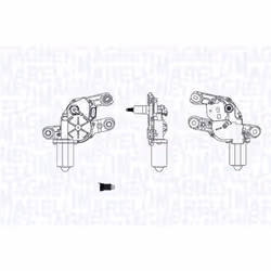 Moteur d'essuie-glace MAGNETI MARELLI 064075800010