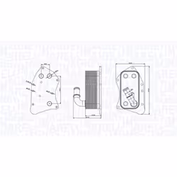 Radiateur d'huile, boîte automatique MAGNETI MARELLI 350300002300