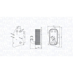 Radiateur d'huile, boîte automatique MAGNETI MARELLI 350300002300
