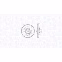 Ventilateur, refroidissement moteur MAGNETI MARELLI 069422866010