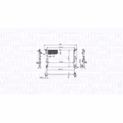 Radiateur, refroidissement moteur MAGNETI MARELLI 350213217900