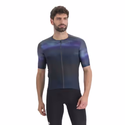 T-Shirt - Sportful - Flow SUPERGIARA JRS - Galaxy Blue Black - Manches courtes - Respirant