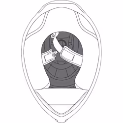 AGV K-1 S Coussinets de couronne de casque, noir, taille L pour Hommes - Vue supplémentaire 2