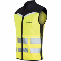 Dainese Explorer Packable High Vis Gilet, noir-jaune, taille L pour Hommes