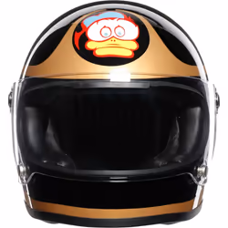 AGV Legends X3000 Barry Sheene Casque, noir-blanc-or, taille XS pour Hommes
