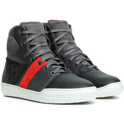 Dainese York Air Chaussures de moto pour dames, noir-rouge, taille 37 pour Femmes