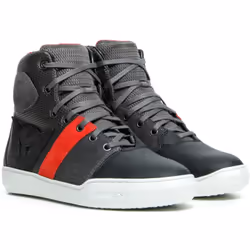 Dainese York Air Chaussures de moto pour dames, noir-rouge, taille 37 pour Femmes