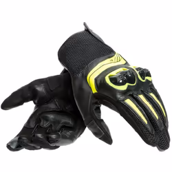 Dainese Mig 3 Unisex Gants de moto, noir-jaune, taille 3XL pour Hommes