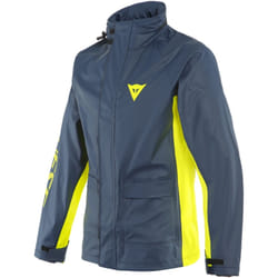 Dainese Storm 2 Veste de pluie de moto, bleu-jaune, taille XL pour Hommes