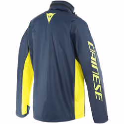 Dainese Storm 2 Veste de pluie de moto, bleu-jaune, taille XL pour Hommes