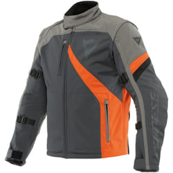 Dainese Ranch Tex Veste textile de moto, noir-gris-orange, taille 52 pour Hommes