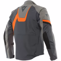 Dainese Ranch Tex Veste textile de moto, noir-gris-orange, taille 54 pour Hommes