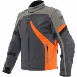 Dainese Ranch Tex Veste textile de moto, noir-gris-orange, taille 56 pour Hommes