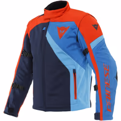 Dainese Ranch Tex Veste textile de moto, rouge-bleu, taille 46 pour Hommes