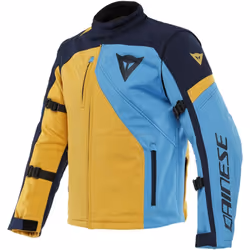 Dainese Ranch Tex Veste textile de moto, bleu-jaune, taille 48 pour Hommes