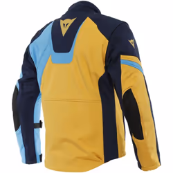 Dainese Ranch Tex Veste textile de moto, bleu-jaune, taille 48 pour Hommes