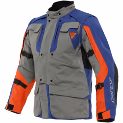 Dainese Alligator Tex Veste textile de moto, gris-bleu, taille 50 pour Hommes