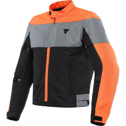 Dainese Elettrica Air Tex Veste textile moto, noir-orange, taille 48 pour Hommes