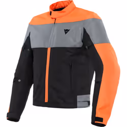 Dainese Elettrica Air Tex Veste textile moto, noir-orange, taille 52 pour Hommes