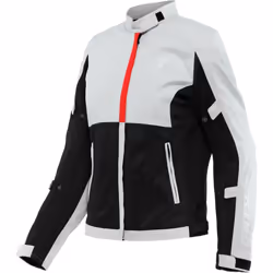 Dainese Risoluta Air Tex Veste textile de moto de dames, noir-gris-rouge, taille 50 pour Femmes