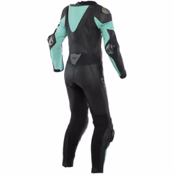 Dainese Imatra One Piece Perforé Ladies Costume en cuir de moto, noir-vert, taille 40 pour Femmes