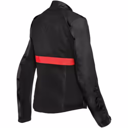 Dainese Ribelle Air Tex Veste textile de moto pour femmes, noir-rouge, taille 40
