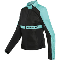 Dainese Ribelle Air Tex Veste textile de moto pour femmes, noir-bleu, taille 40
