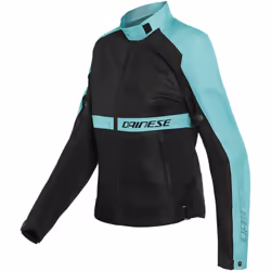 Dainese Ribelle Air Tex Veste textile de moto pour femmes, noir-bleu, taille 40