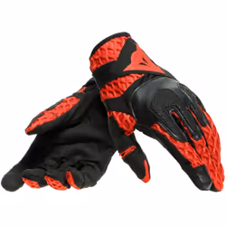 Dainese Air-Maze Gants de moto Unisex, noir-rouge, taille 2XL pour Hommes