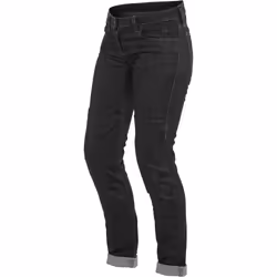 Dainese Denim Slim Pantalon textile de moto de dames, noir, taille 32 pour Femmes