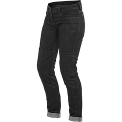 Dainese Denim Slim Pantalon textile de moto de dames, noir, taille 33 pour Femmes