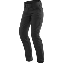 Dainese Casual Slim Pantalon textile de moto pour dames, noir, taille 30 pour Femmes