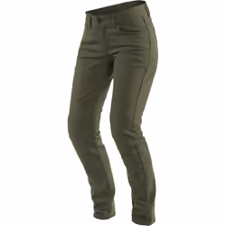 Dainese Classic Slim Pantalon textile de moto de dames, vert, taille 28 pour Femmes
