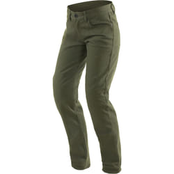 Dainese Casual Regular Pantalon textile de moto de dames, vert, taille 28 pour Femmes