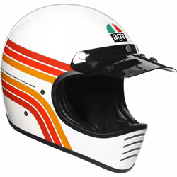 AGV Legends X101 Dakar 87 Casque, blanc-rouge-orange, taille XS pour Hommes
