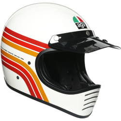 AGV Legends X101 Dakar 87 Casque, blanc-rouge-orange, taille XS pour Hommes