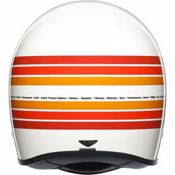AGV Legends X101 Dakar 87 Casque, blanc-rouge-orange, taille XS pour Hommes