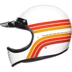 AGV Legends X101 Dakar 87 Casque, blanc-rouge-orange, taille XS pour Hommes - Vue supplémentaire 6