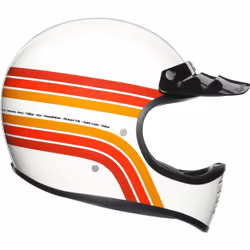 AGV Legends X101 Dakar 87 Casque, blanc-rouge-orange, taille XS pour Hommes - Vue supplémentaire 7