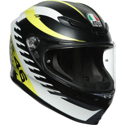 AGV K-6 Rapid 46 casque, noir-jaune, taille S pour Hommes