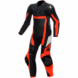 Dainese Gen-Z Costume en cuir pour enfants perforé One Piece, noir-rouge, taille S M 158 pour Des gamins