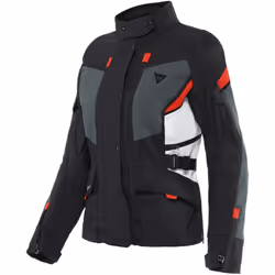 Dainese Carve Master 3 Gore-Tex Veste textile de moto dames, noir-gris-rouge, taille 38 pour Femmes