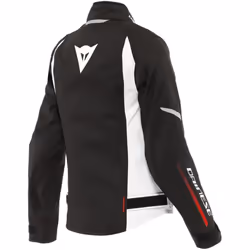 Dainese Veloce D-Dry Veste textile de moto dames, noir-blanc-rouge, taille 48 pour Femmes