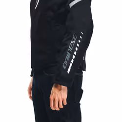 Dainese Veloce D-Dry Veste textile moto, noir-gris-blanc, taille 44 pour Hommes