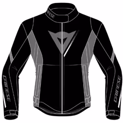 Dainese Veloce D-Dry Veste textile de moto dames, noir-gris-blanc, taille 38 pour Femmes