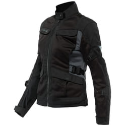Dainese Desert Tex Veste textile de moto pour dames, noir-gris, taille 48 pour Femmes