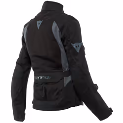 Dainese Desert Tex Veste textile de moto pour dames, noir-gris, taille 44 pour Femmes